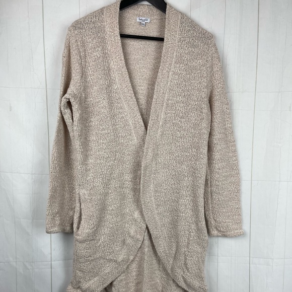 Splendid Pink Silver Duster Sweater Size L - Picture 1 of 6